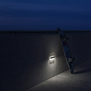 NUIT - LED wall-mounted outdoor metal steplight by DAVIDE GROPPI - view 3